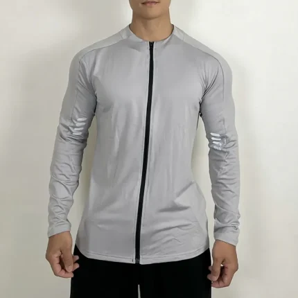 Men Padded Compression Full Zip Warm - Image 7