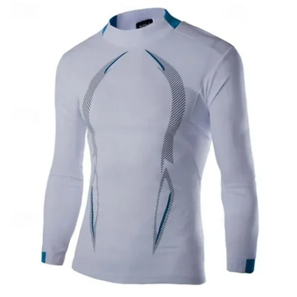 Men's Compression Shirt Athletic Shirt Gym Shirt Fitness - Image 6