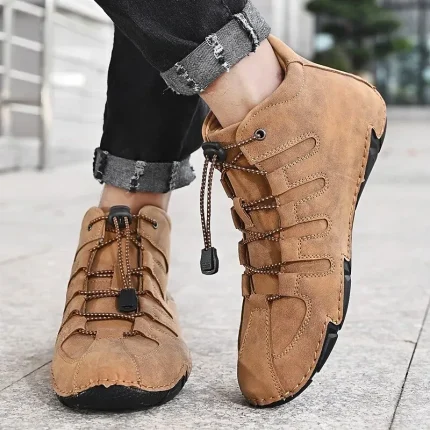 Men's Boots Casual Shoes Plus Size Handmade Shoes - Image 3