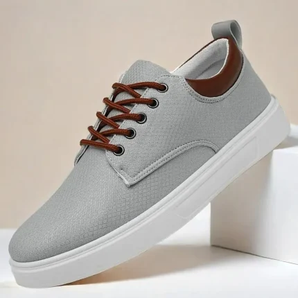 Men's Casual Lace-Up Canvas Sneakers - Image 7