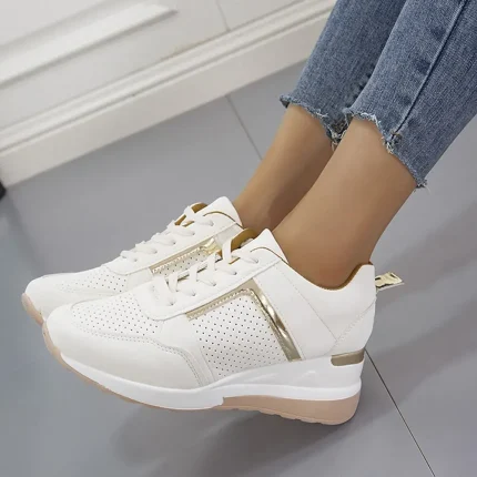 Women's Sneakers Wedge Plus Size Height Increasing Shoes