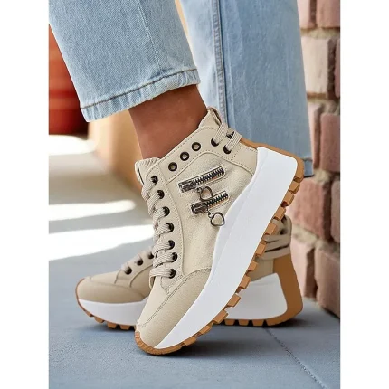 Women's Canvas High-Top Sneakers - Image 5