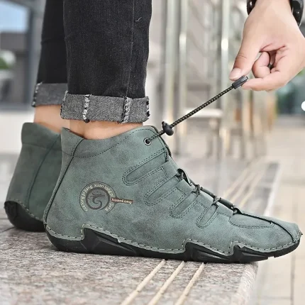 Men's Boots Casual Shoes Plus Size Handmade Shoes - Image 6