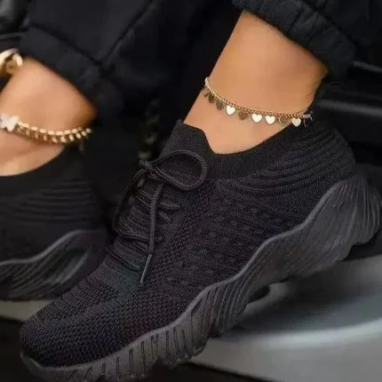 Women's Breathable Lightweight Knit Sneakers - Image 3