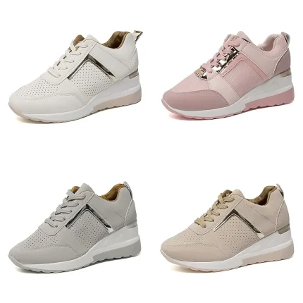 Women's Sneakers Wedge Plus Size Height Increasing Shoes - Image 3
