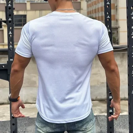 Men's Running T-Shirt Short Sleeve Tee Tshirt Casual - Image 7