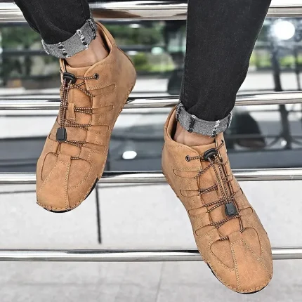 Men's Boots Casual Shoes Plus Size Handmade Shoes - Image 5