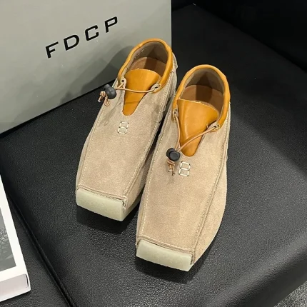 Men's Suede Moccasin Slip-On Shoes Comfortable Soft Sole Casual Outdoor Walking Footwear - Image 3