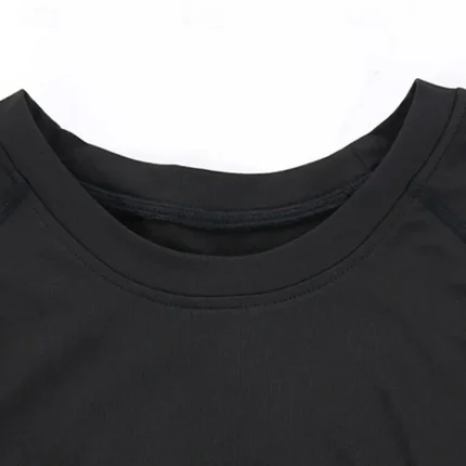 Men's Compression Shirt Fleece Base Layer Workout Tops - Image 7