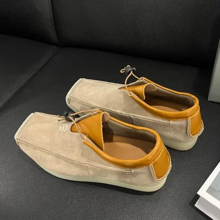 Men's Suede Moccasin Slip-On Shoes Comfortable Soft Sole Casual Outdoor Walking Footwear - Image 7