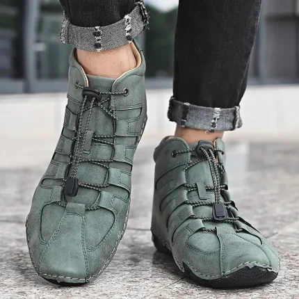 Men's Boots Casual Shoes Plus Size Handmade Shoes - Image 8