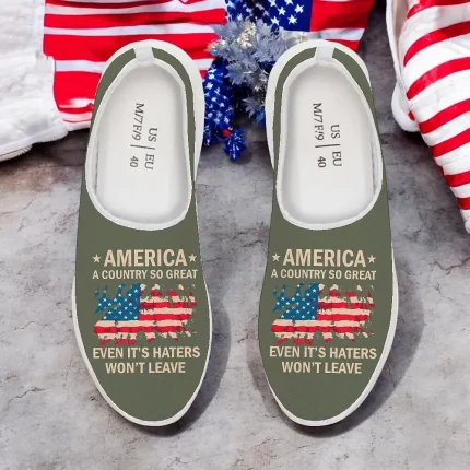Men's Patriotic Breathable Slip-On Shoes - Image 5