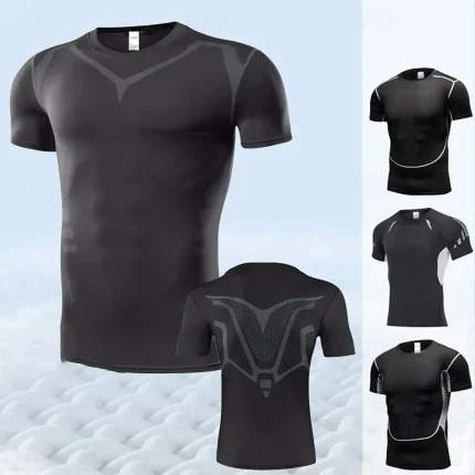 Men's Gym Shirt Running Shirt Short Sleeve Top