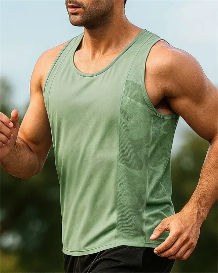 Men's Running Tank Top Running Top Running Shirt - Image 3